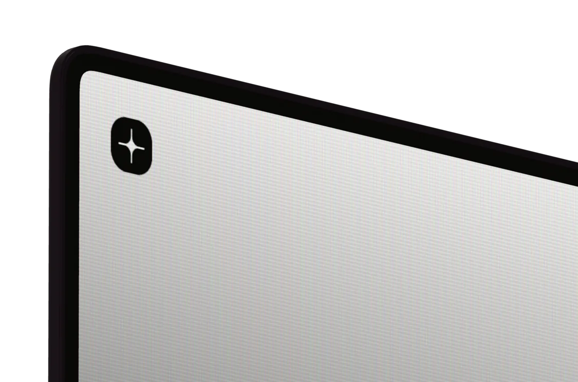 MacBook screen with the CRT effect